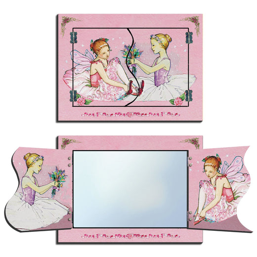Kids Fantasy Wall Mirror for Girls – Ballerina, Unicorn Carousel, Dragon World & Horse Ranch Decorative Bedroom & Nursery Gift