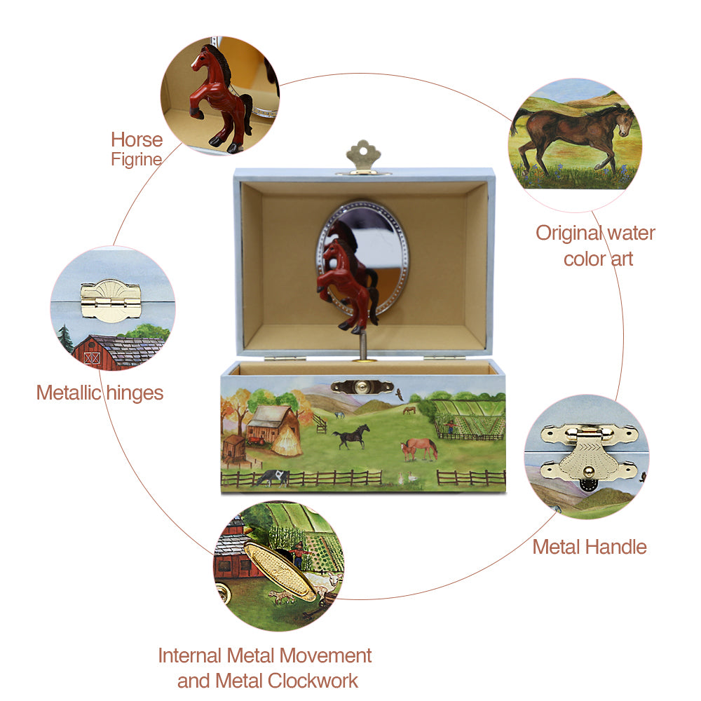 Boîte à musique Country Horse – In The Good Old Summer Time Tune