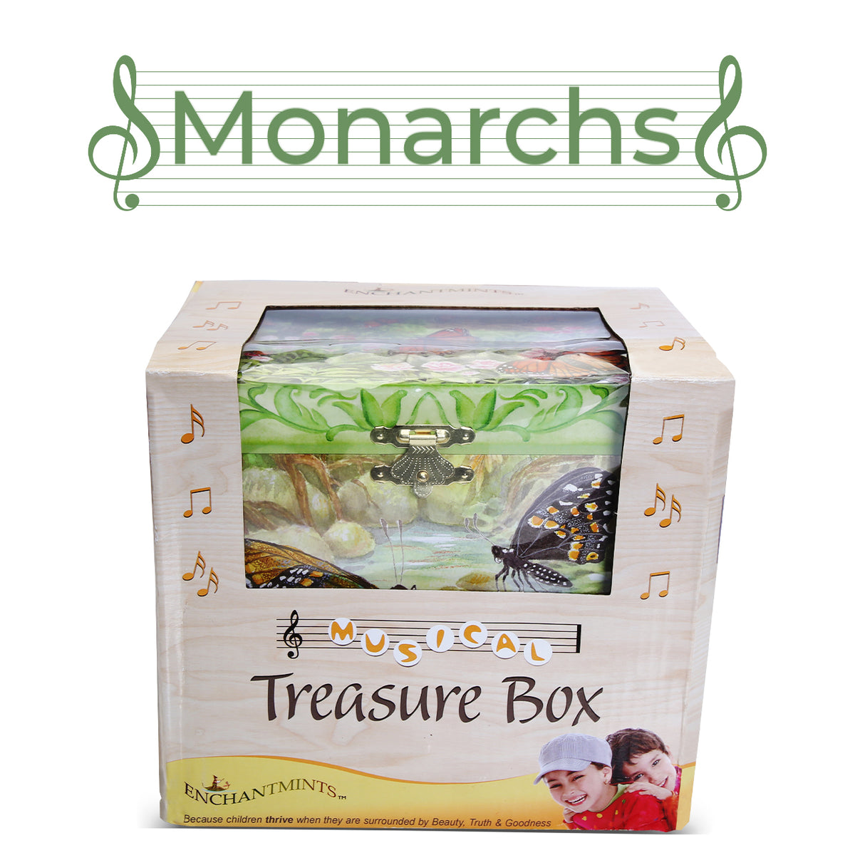 Monarch Butterfly Musical Jewelry Box B4009 - Enchantmints