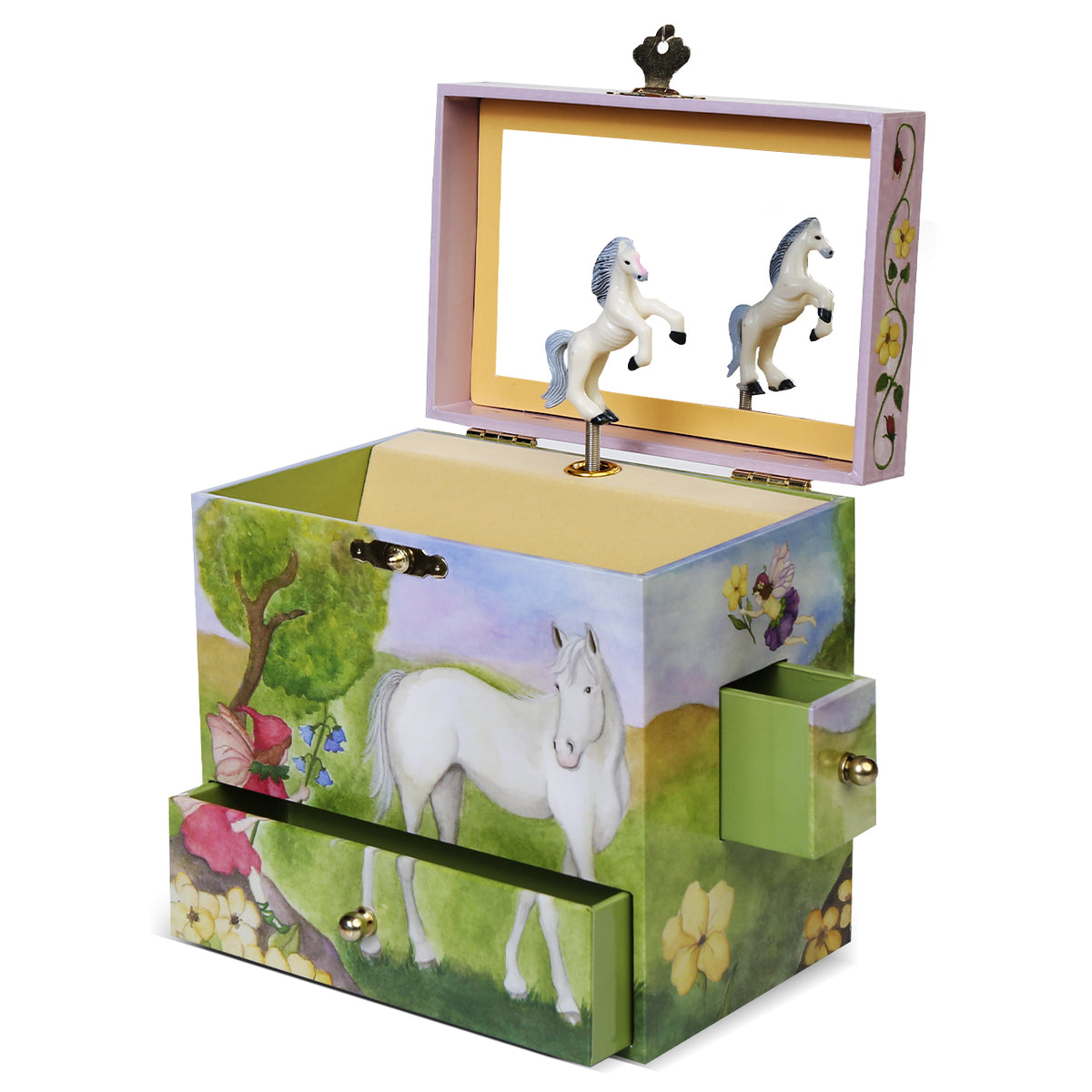 Horse Fairy Musical Jewelry Box - IN THE GOOD OLD SUMMER TIME
