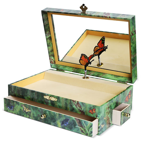 Butterfly Musical Jewelry Box for Girls - AU CLAIR DE LA LUNE - Enchantmints