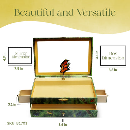 Butterfly Musical Jewelry Box for Girls - AU CLAIR DE LA LUNE - Enchantmints
