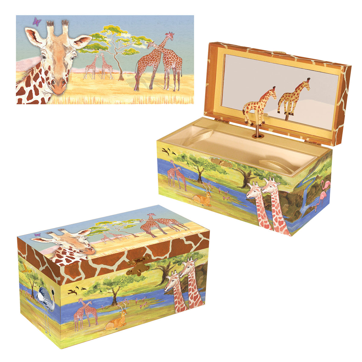 Enchantmints Giraffe Musical Jewelry Box: Whimsical Elegance and Melodic Joy