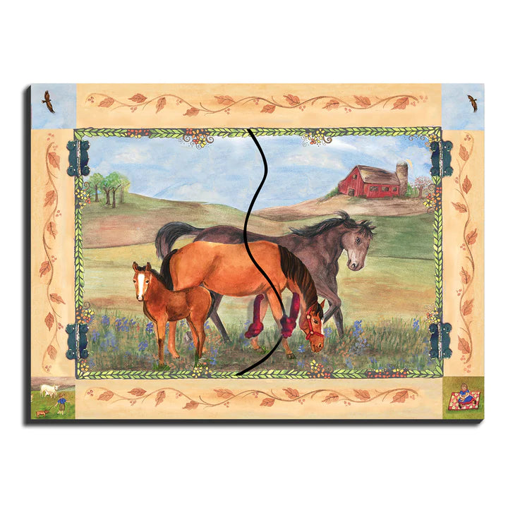 Horse Ranch Foldaway Mirror M20201 Enchantmints