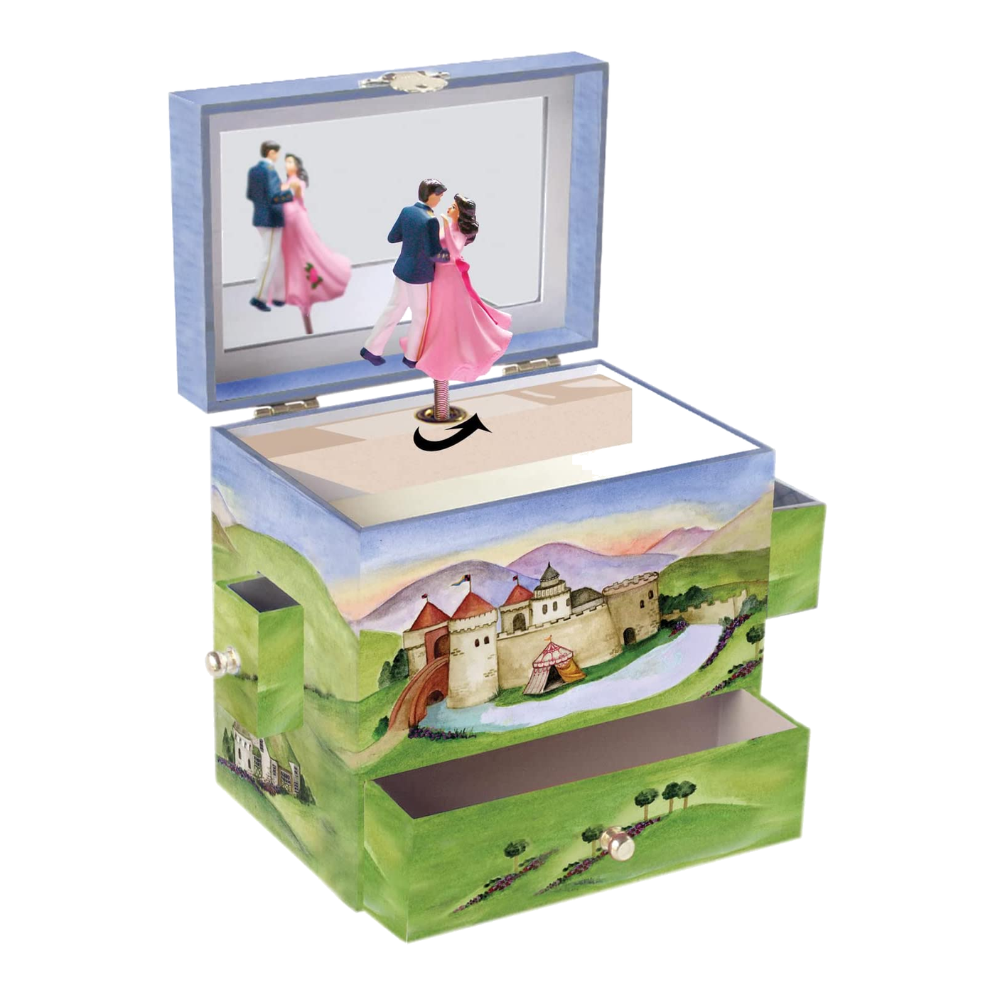Prince and Princess Musical Jewelry Box B1031