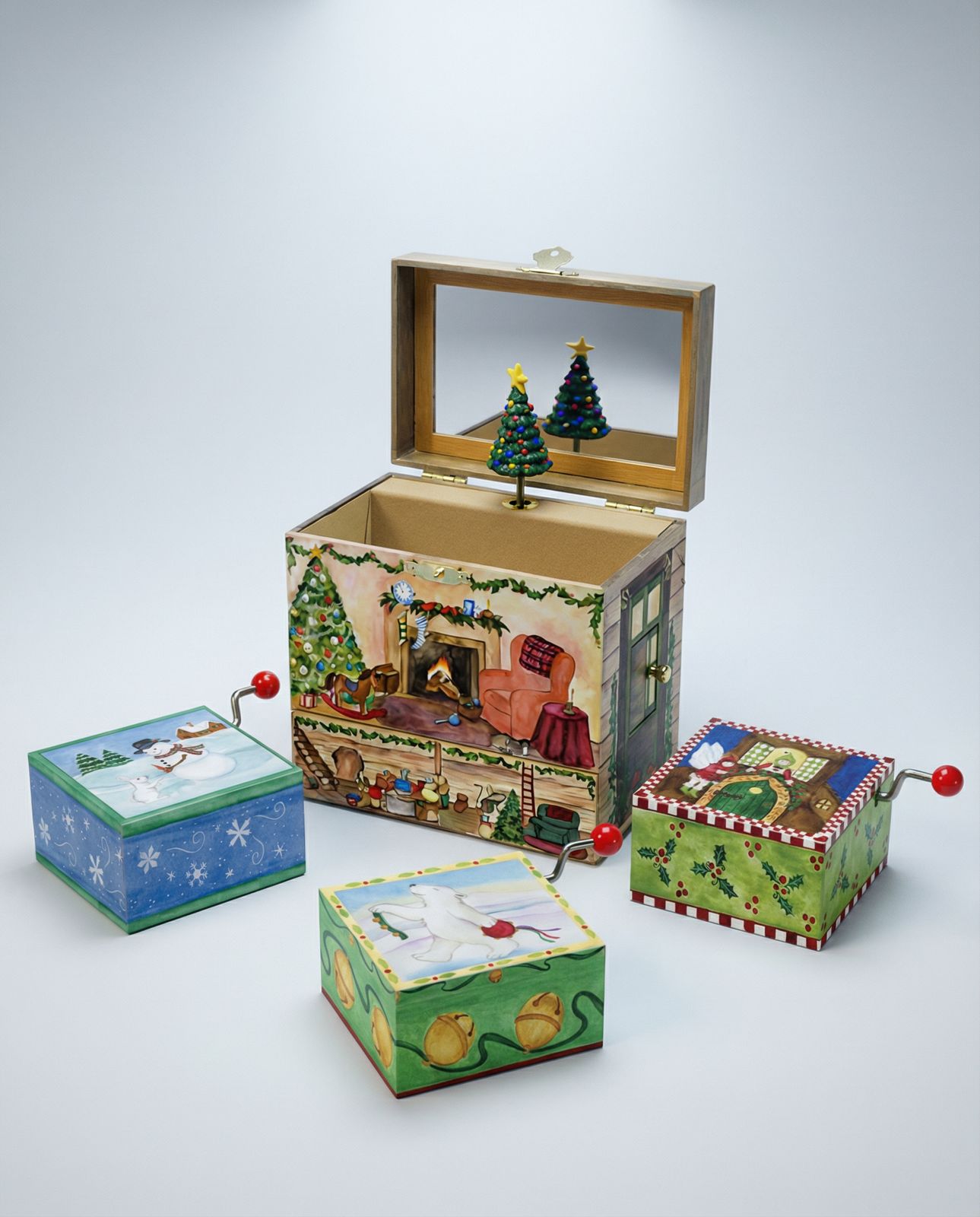 Ultimate Christmas Melody Bundle – Large Jewelry Story Box + 4 Mini Music Gifts