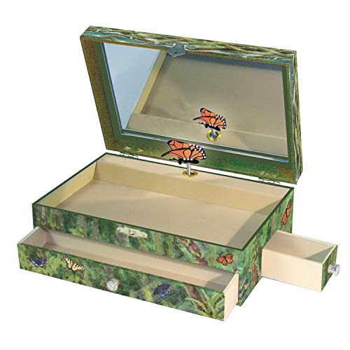 Butterfly Musical Jewelry Box for Girls - AU CLAIR DE LA LUNE