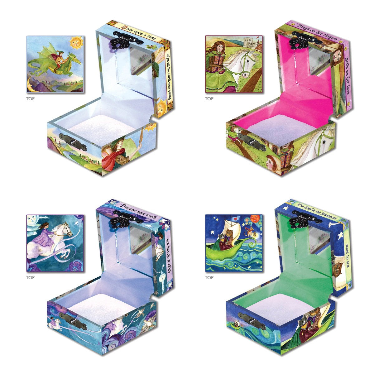 Storybook Tooth Fairy Boxes Pack of 4 - all four designs
