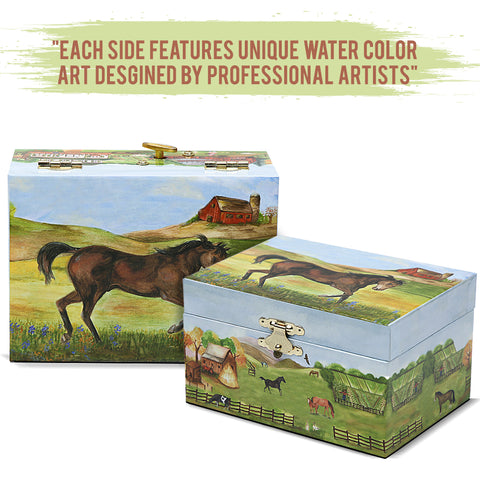 Country Horse Music Box - In The Good Old Summer Time Tune - Enchantmints