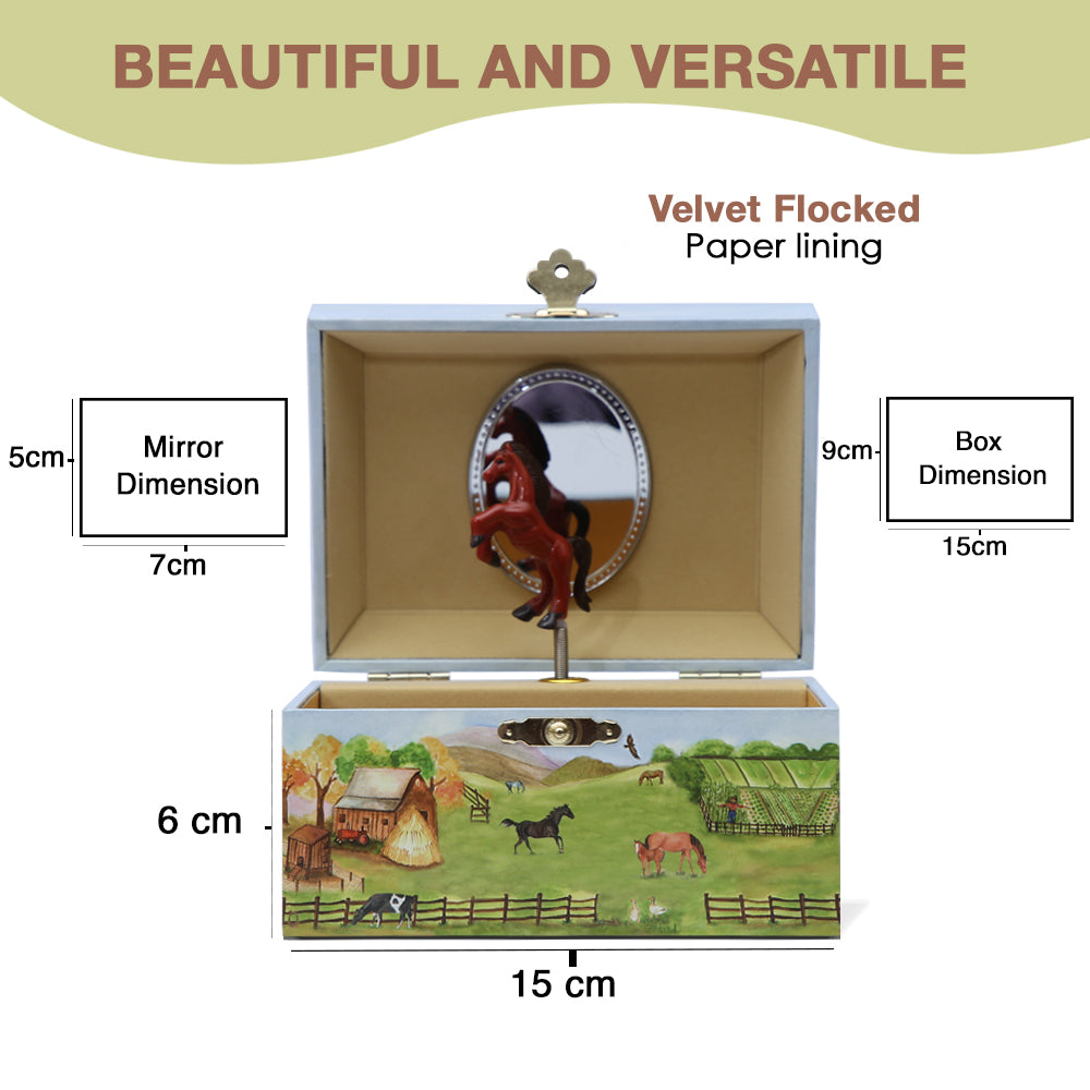 Country Horse Music Box - In The Good Old Summer Time Tune - Enchantmints