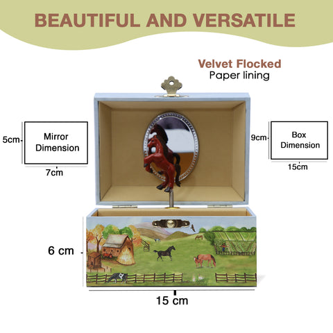 Country Horse Music Box - In The Good Old Summer Time Tune - Enchantmints