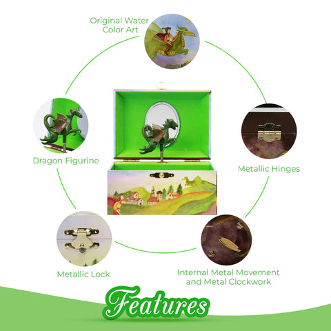 Playful Dragon Musical Jewelry Box MA2002 - Enchantmints