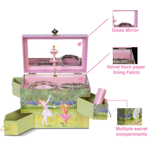 Ballet Friends Music Jewelry Box - Beautiful Dreamer Tune - Enchantmints