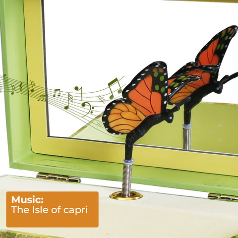 Monarch Butterfly Musical Jewelry Box B4009 - Enchantmints