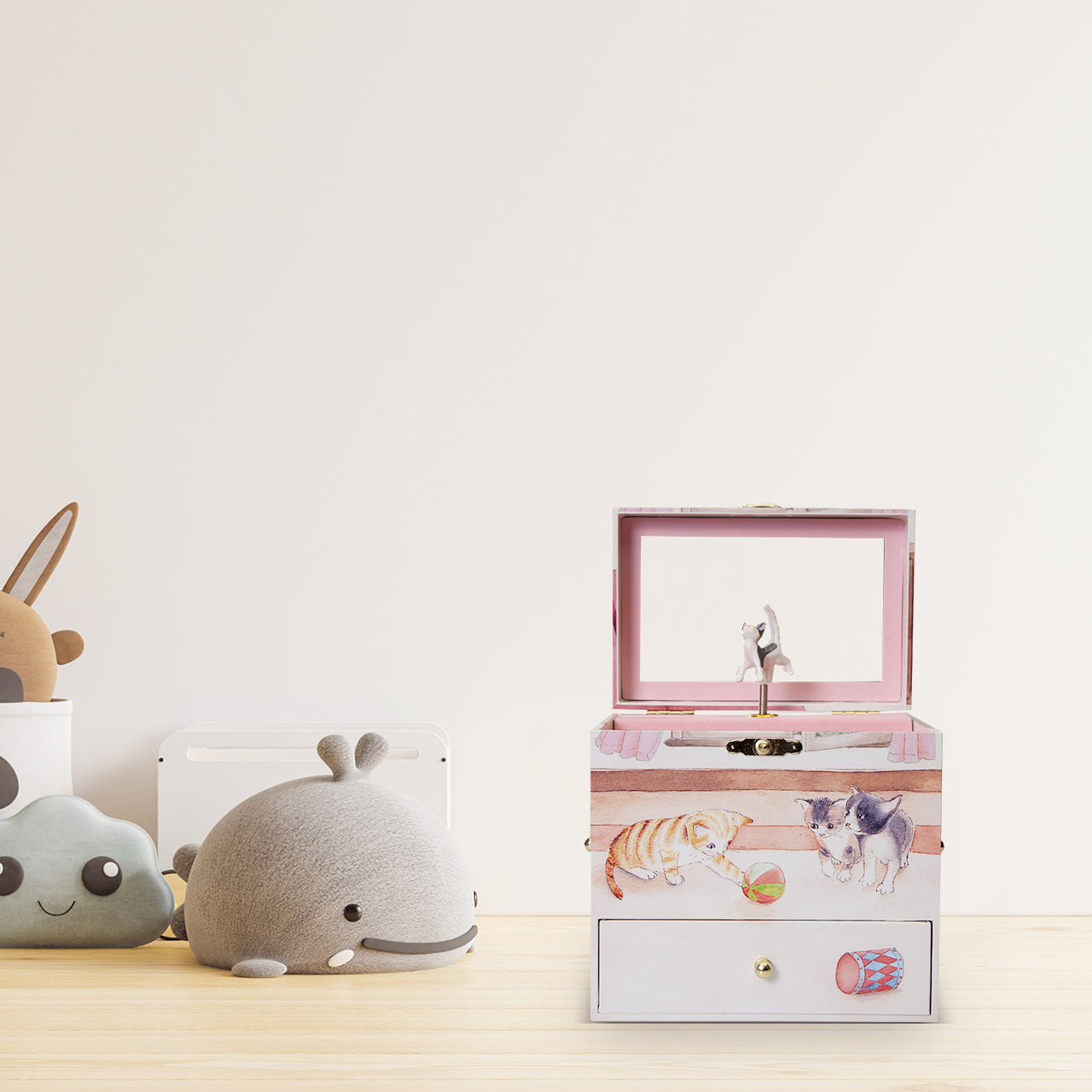 Curious Kittens Musical Jewelry Box - Ode to Joy Tune - Enchantmints