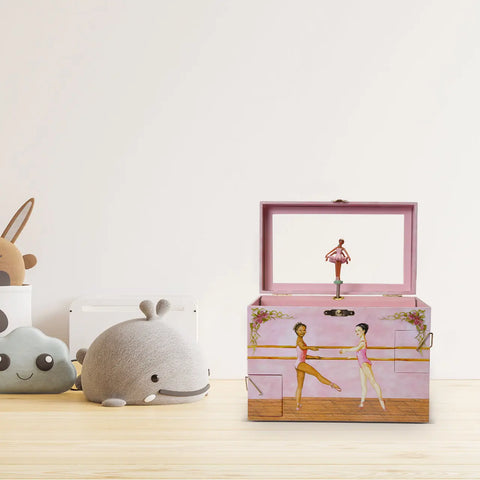 Black Ballerina Musical Jewelry Box - Swan Lake Tune - Enchantmints