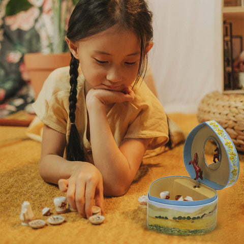 Love Of Horses Heart Musical Jewelry Box B1604 - Enchantmints