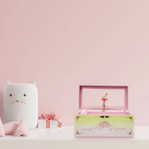 Ballet Shoes Ballerina Musical Jewelry Box - Swan Lake Tune - Enchantmints