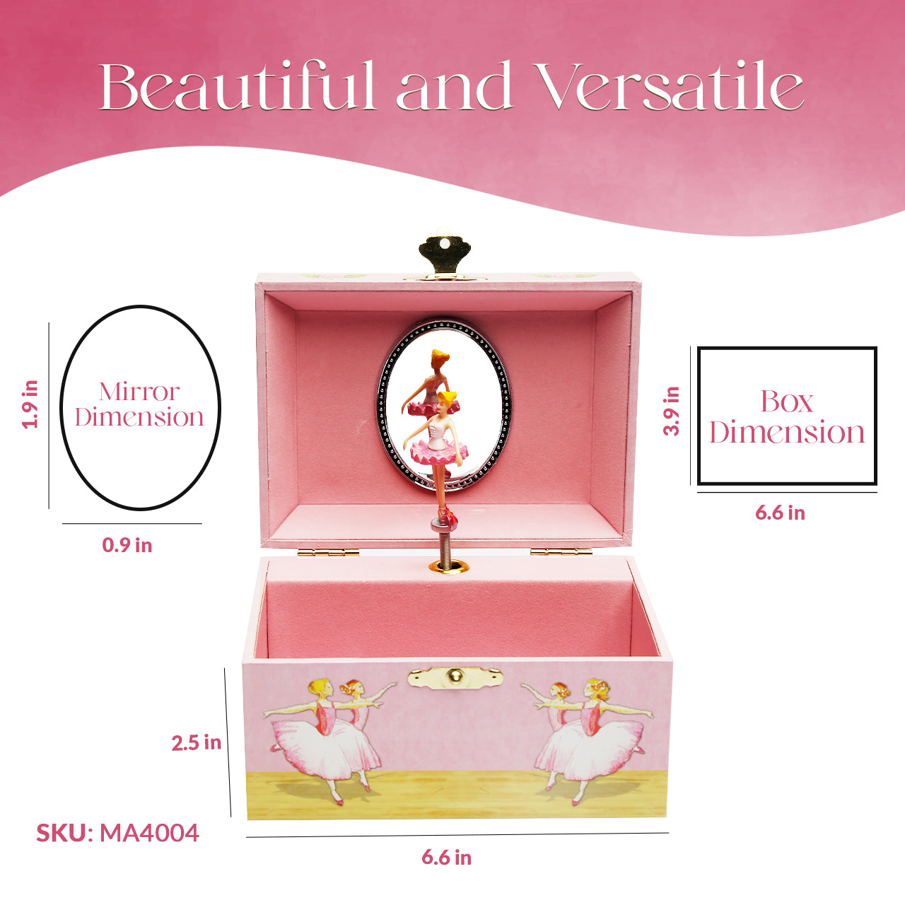 Small Ballerina Music Box MA4004 - Enchantmints