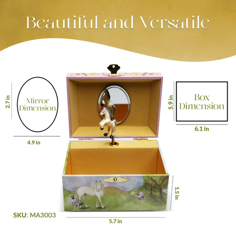 Fairy Horse Music Box - DANCE OF THE SUGAR PLUM FAIRY - Enchantmints