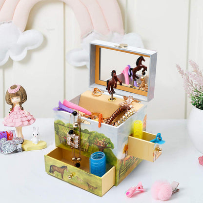 Horse Ranch Musical Jewelry Box B1023 - Enchantmints