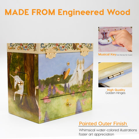 Enchantmints Unicorn Musical  Jewelry Box for Kids - Enchantmints