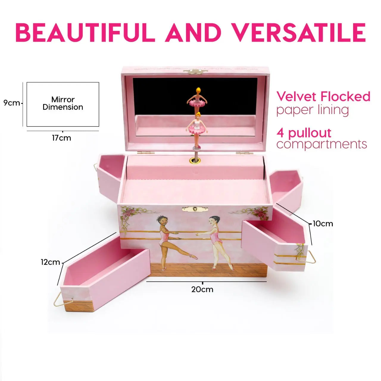 Ballerina Musical Jewelry Box - Swan Lake Tune - Enchantmints