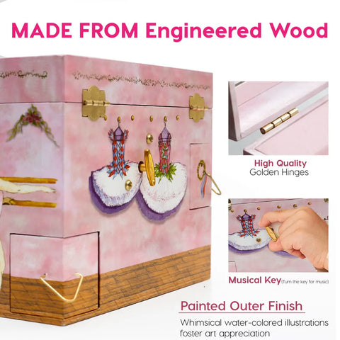Ballerina Musical Jewelry Box - Swan Lake Tune - Enchantmints
