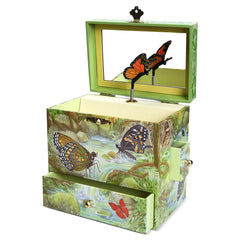 Monarch Butterfly Musical Jewelry Box B4009