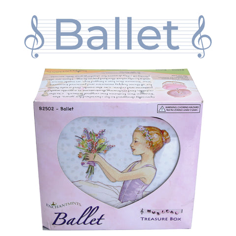 Ballerina Heart Musical Treasure Box - Swan Lake Tune - Enchantmints