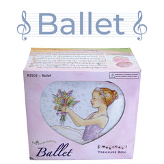 Ballerina Heart Shape Music Box B2502