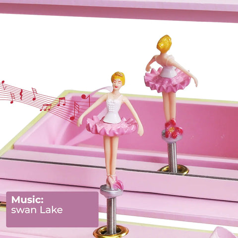Ballet Shoes Ballerina Musical Jewelry Box - Swan Lake Tune - Enchantmints